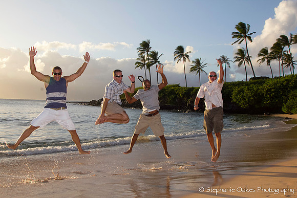 Jumping for joy